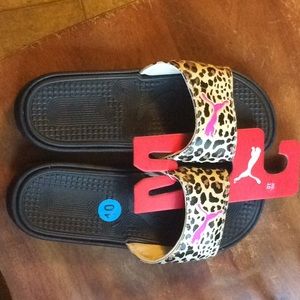 Puma Leopard Slides NWT!